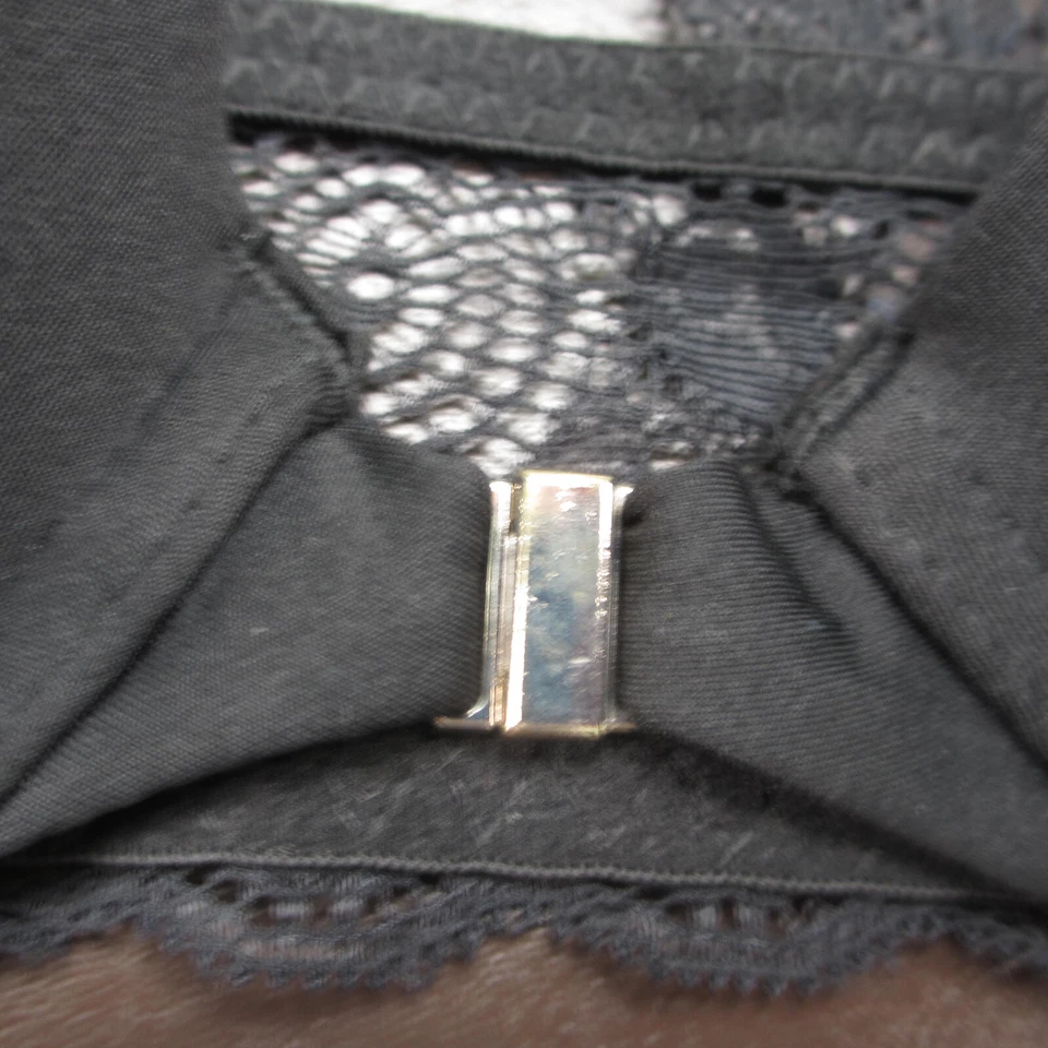 Бюстгальтер Jessica Simpson 36C черный с подкладкой на косточках регулируемая застежка спереди - Изображение 3 из 4