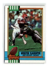 1990 Topps - #158b - Webster Slaughter - Cleveland Browns