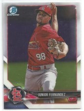 Junior Fernandez St. Louis Cardinals 2018 Bowman Baseball Chrome Prospects Card
