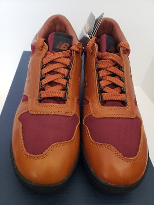 New Balance authentic Rainier, Vibram, low glazed brown leather/textile, sz 10D