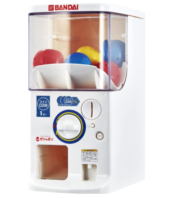 Bandai Official Gashapon Machine Plus Try 4Coin 9Capsule Station  
