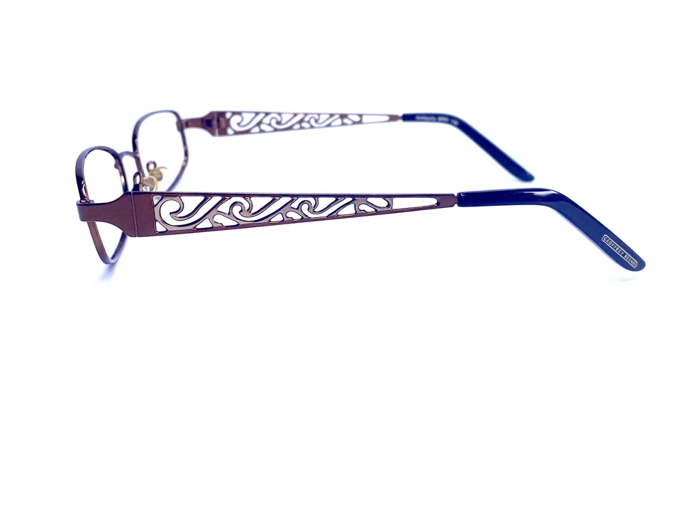 Anteojos de Colección Geoffrey Beene Marco Ovalado de Metal Marrón Antigüedad BRN 50 18 130 Foto 3 de 4