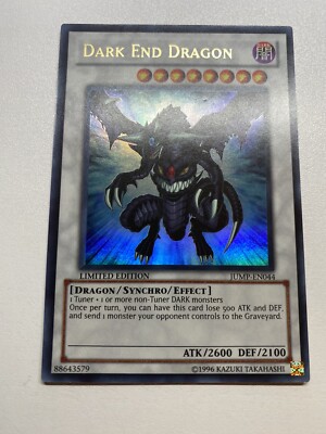 Yugioh Dark End Dragon Ultra Rare Limited Edition JUMP-EN044 Heavy