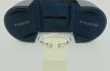 Authentic Harry Winston Traffic Diamond Platinum Band Ring US10.5