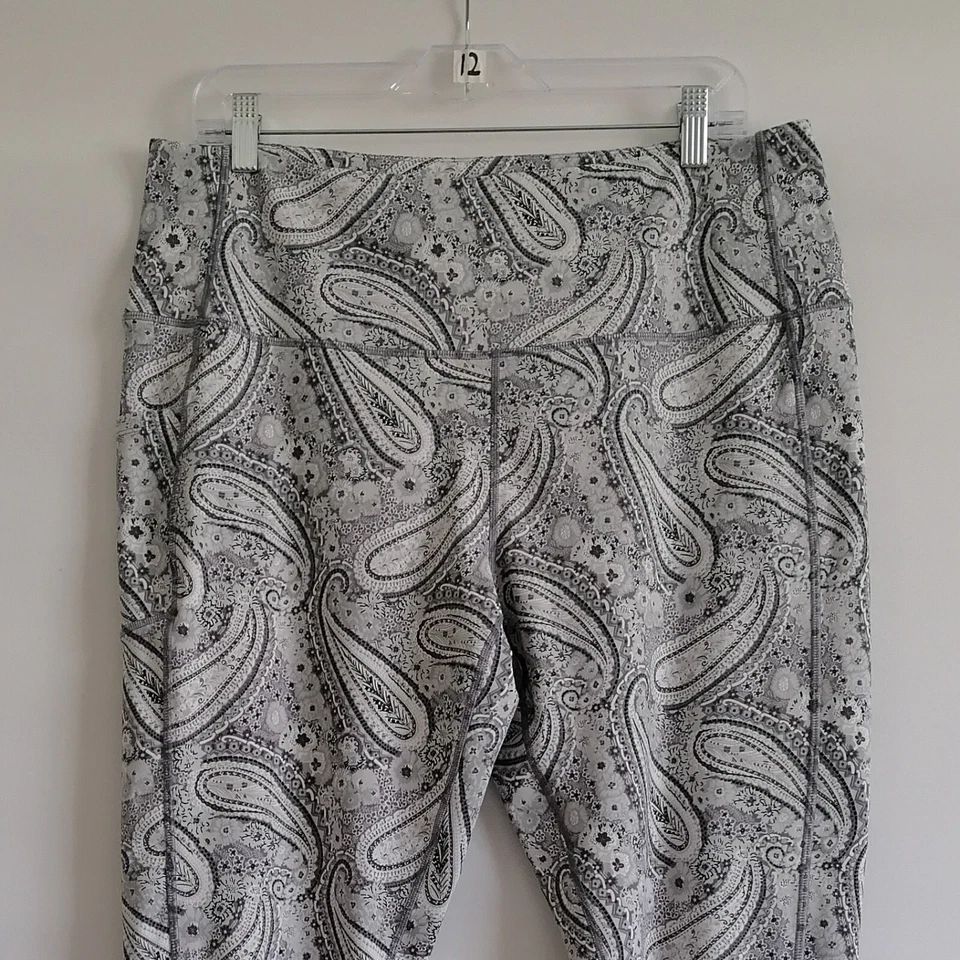 Legging Vera Bradley para mujer blanco tiro alto estampado cachemir Y2K talla 2XL Foto 2 de 4