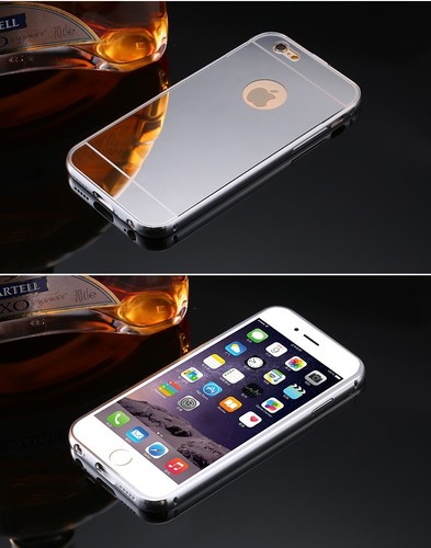 Funda protectora para teléfono híbrido con espejo a prueba de golpes para iPhone 6 6S Plus - Imagen 10 de 13