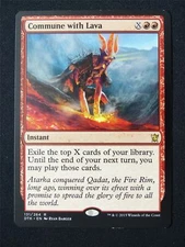 Commune With Lava - DTK - Mtg Card #4VD