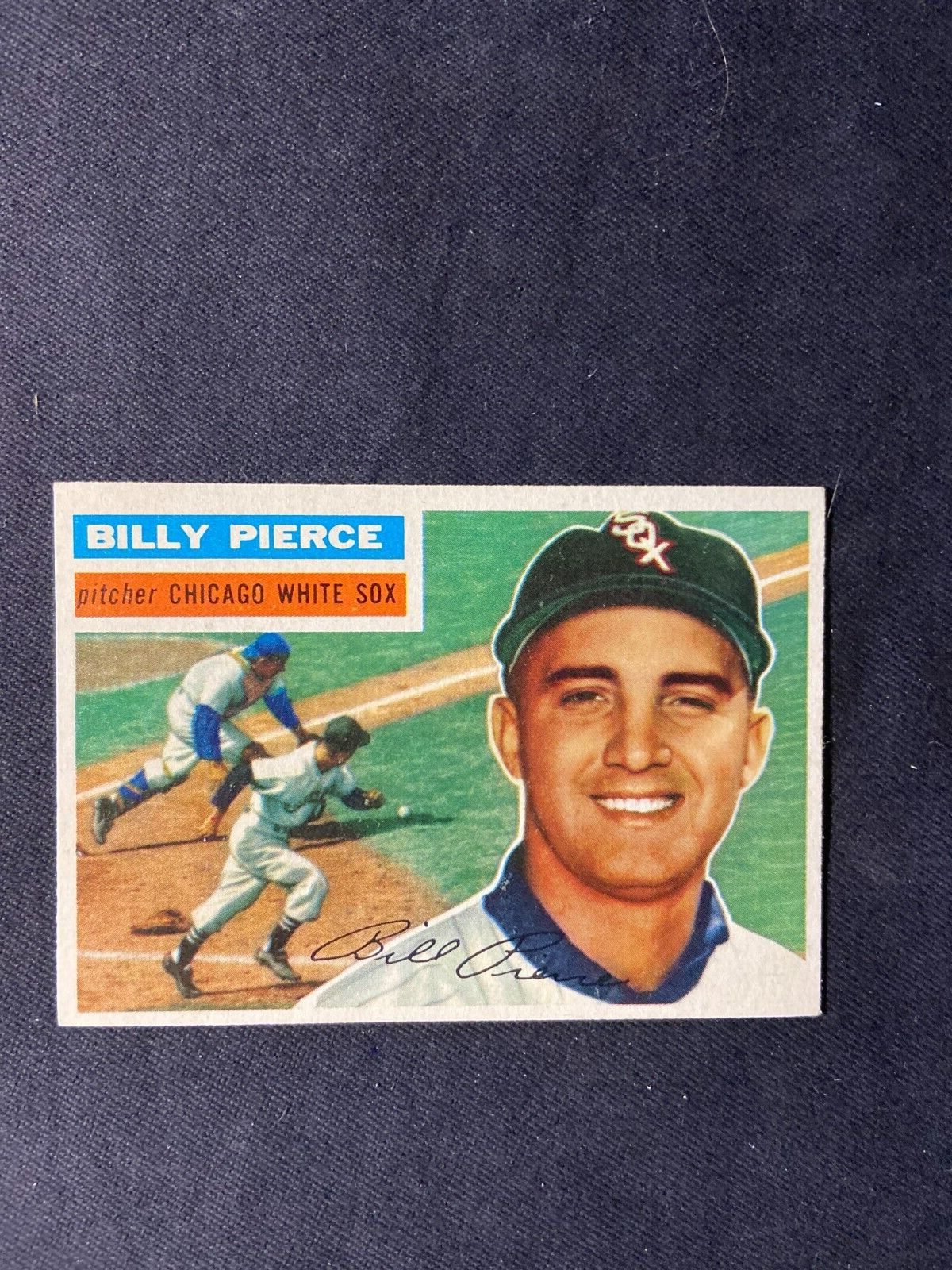 Beautiful pack fresh 1956 Topps  Est NM #160 Billy Pierce GB