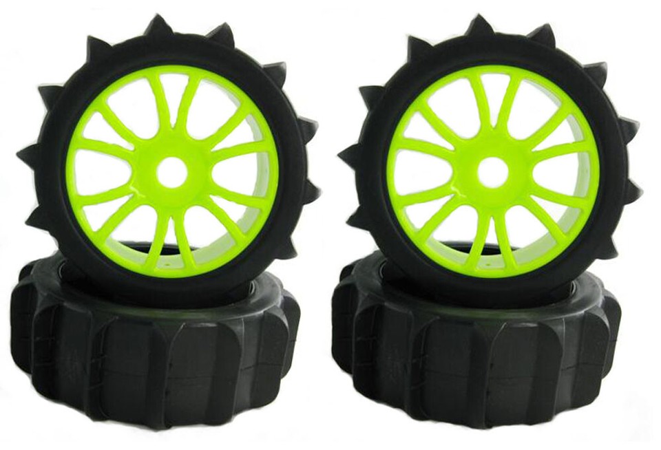 1/8 RC Off Road Paddles Tires Sand Snow Buggy tyres 120mm & Hex 17mm ...