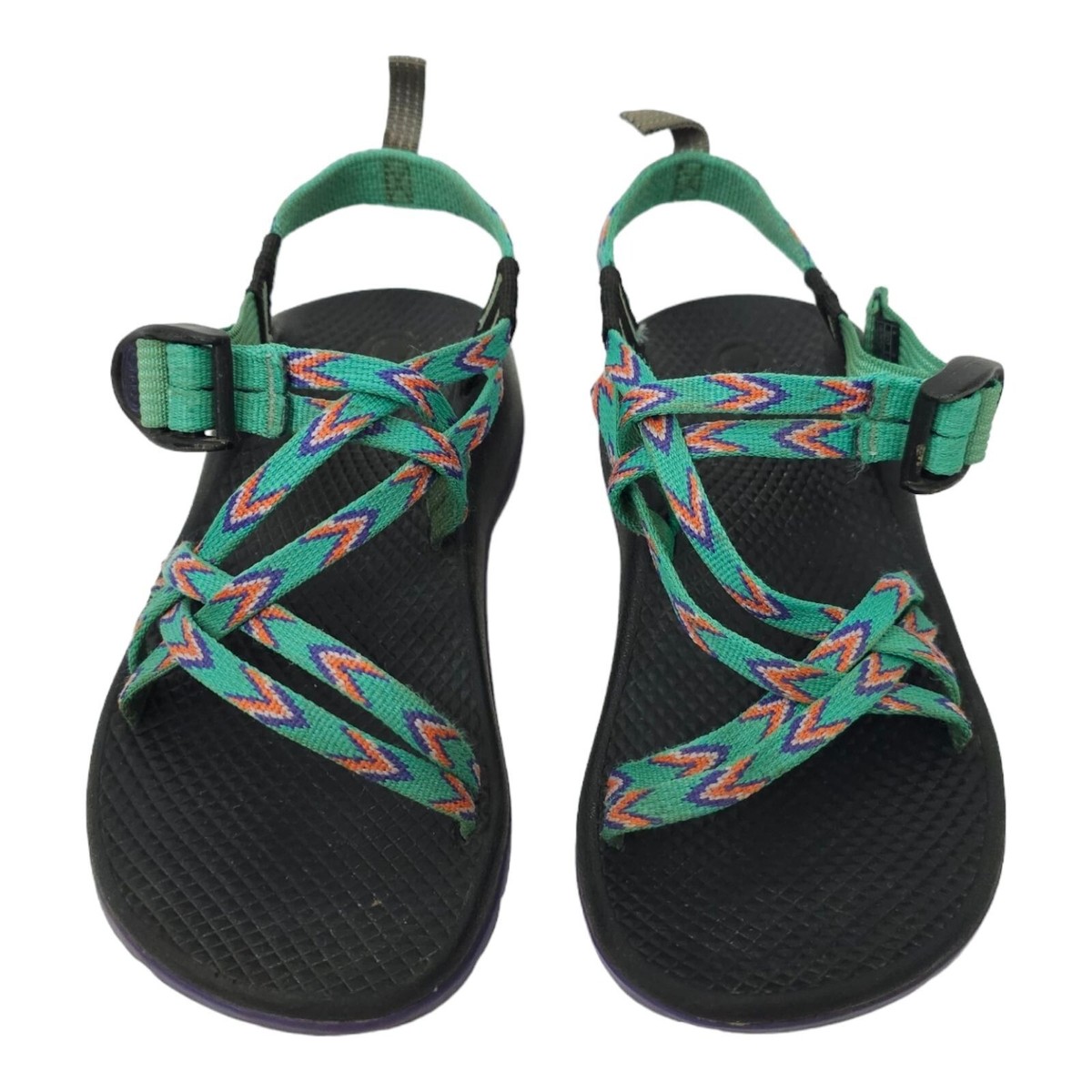 Chaco ZX1 Ecotread Sports Sandals Kids Size 4 Mint Leaf Green
