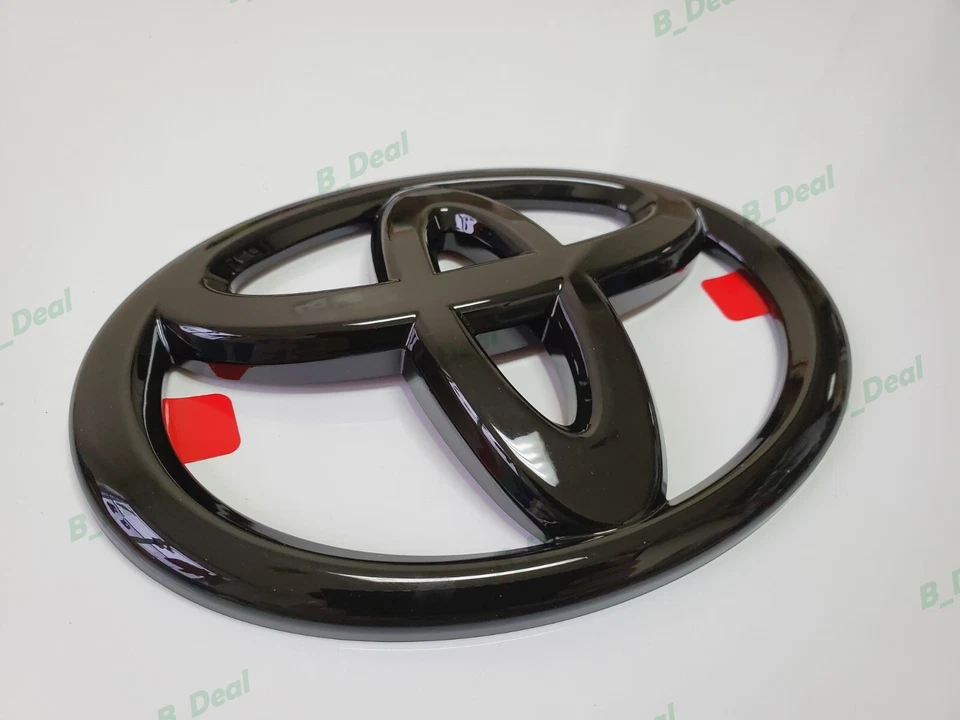 1 pieza emblema superpuesto logotipo Toyota negro brillante apto para Sienna Highlander Land Cruiser  Foto 2 de 4