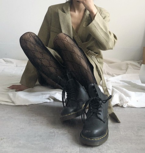 Women Stockings Fishnet Pantyhose Letters G Tights Lingerie Underwear WK451 - 第 12/12 張圖片
