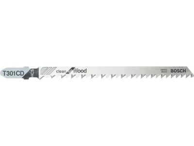 Stichsägeblätter BOSCH T301CD Länge 117mm für saubere gerade Schnitte in Holz, V