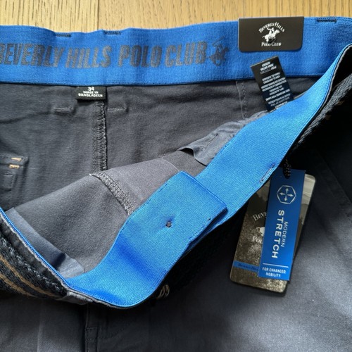 Men’s Dark Blue Cargo Pocket Comfort Stretch Short With Belt NWT - Size 34 - Picture 2 of 5
