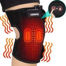 ARRIS Heating Knee Pad with Massage, Heated Knee Brace Wrap with 7.4V Battery