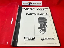 March 1982 Quicksilver Parts Manual Mercury "Merc V-225" 90-90673