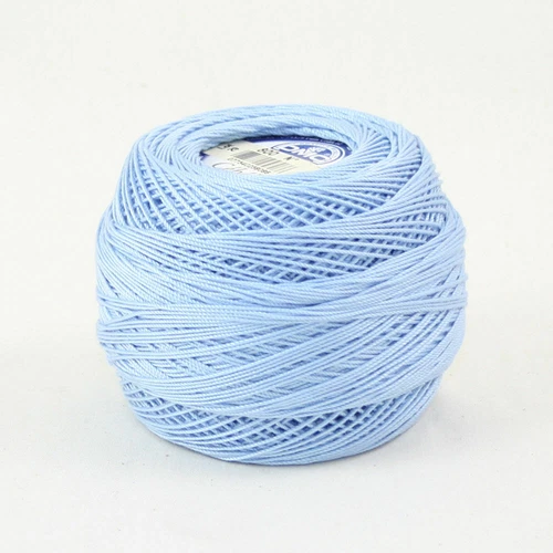 DMC Cebelia Combed Cotton Crochet Thread Size 10, 50g Ball, Colour 800 Pale Delf