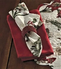 Park Designs Nature Sings Dinner Napkins ~~ Set of 4 ~~ Holiday Must-Have