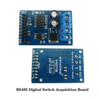 DC 12V 8-Channel Digital Input Module RS485 Modbus RTU Switch Acquisition Board