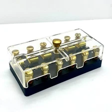 6-24V 6-way Ceramic Torpedo Continental Fuse Box Holder Classic Car