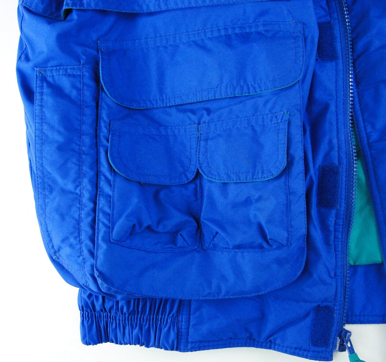 Vintage Wear Guard Blue Vest Cargo Mens Size XL M… - image 4