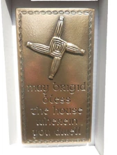 St. Brigid's Cross Wall Plaque, Wild Goose Studio, Gift Boxed