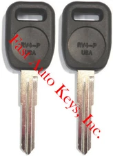 2 (PAIR) NEW Land Rover Uncut Key Blank Discovery 1994-2004 RV4-P - MADE IN USA 