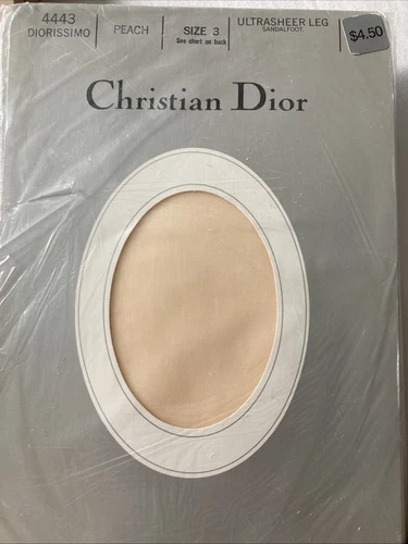 Sandales Christian Dior pied pêche ultra transparent taille 3, 4443 Diorissimo 4 paires neuves