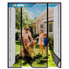 Double Door Fiberglass Magnetic Screen Door  Screen Door Mesh  Keep Bugs Out, H...