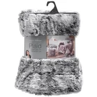 Fur effect plaid - 180 x 220 cm - Cocooning - Brown