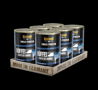 6 x 400 g Belcando Single Protein BÜFFEL Hundefutter Nassfutter Dosenfutter Diät