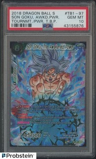 2018 Dragon Ball S Tournament of Power T.B.P Son Goku The Awakened Power PSA 10