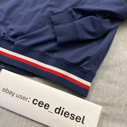 Stussy Men's Navy blue Full Zip Polyester Track Jacket Size L vintage large  image 10