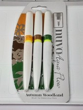 Nuvo Aqua Flow Pens Autumn Woodland 3 Pen Set Spiced Ginger Rustic Oak Evergreen