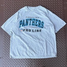 Vintage Carolina Panthers Pro Line Champion NFL Grey reprint AN57888