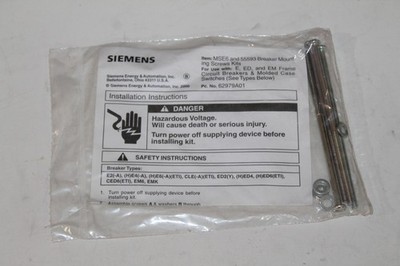 SIEMENS MSE6 SCREW MOUNTING KIT FOR SIEMENS SENTRON E, ED,  EM FRAME BREAKERS