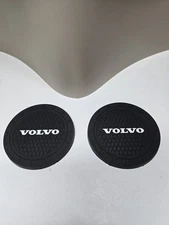 2X CAR COASTERS CUP HOLDER MATS UNIVERSAL 2.75 FOR/VOLVO
