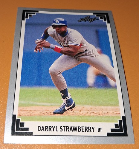 Darryl Strawberry #377 1991 Leaf card