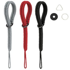 Zilotusnte Camera Wrist Strap, Rope Small, Black, Red, Silver Gray