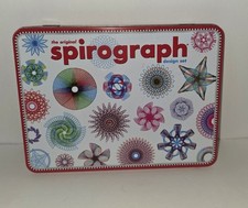 The Original SPIROGRAPH Design Set in a Tin Travel Complete Novelty Art New