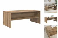 Couchtisch Kaffeetisch Beistelltisch Wohnzimmertisch Artisan-Eiche 100X50X40 Cm