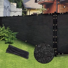 Green 6FT X 50FT Outdoor Privacy Screen Fence & Mesh Shade Net Cover, Ideal for