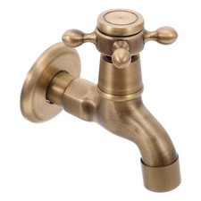 Cold Water Mop Pool Tap Brass Wall Mount Antique Style Faucet Sink Faucet