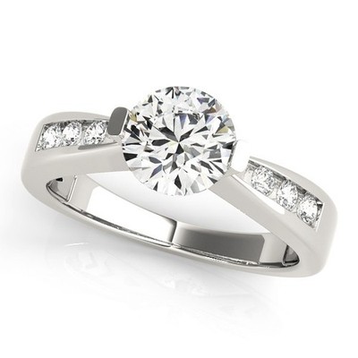 DE/VS 2,50ct Rundschliff Lab Grown Diamant Solitär Verlobungsring Platin