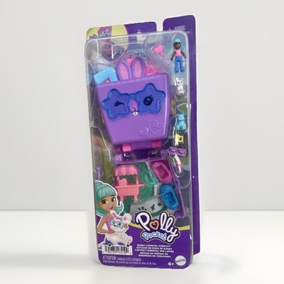 New-Polly Pocket Bunny Carnival Compact Doll Playset Collector Toy w/Accessories