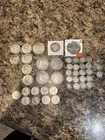 US Silver Morgan  Half Dollar Quarter Dime  Lot  Circulated Silver
