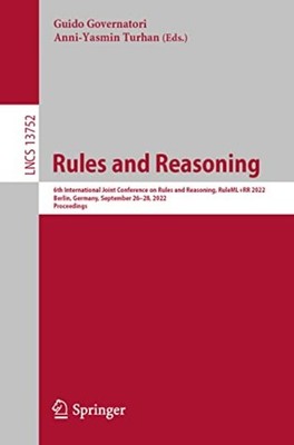 Rules and Reasoning : 6th International Joint Conferenc - Trade Paperback NEW An