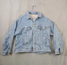 Vintage 80s Levi's Trucker Denim Jacket Size L 70507 0214 Made in USA