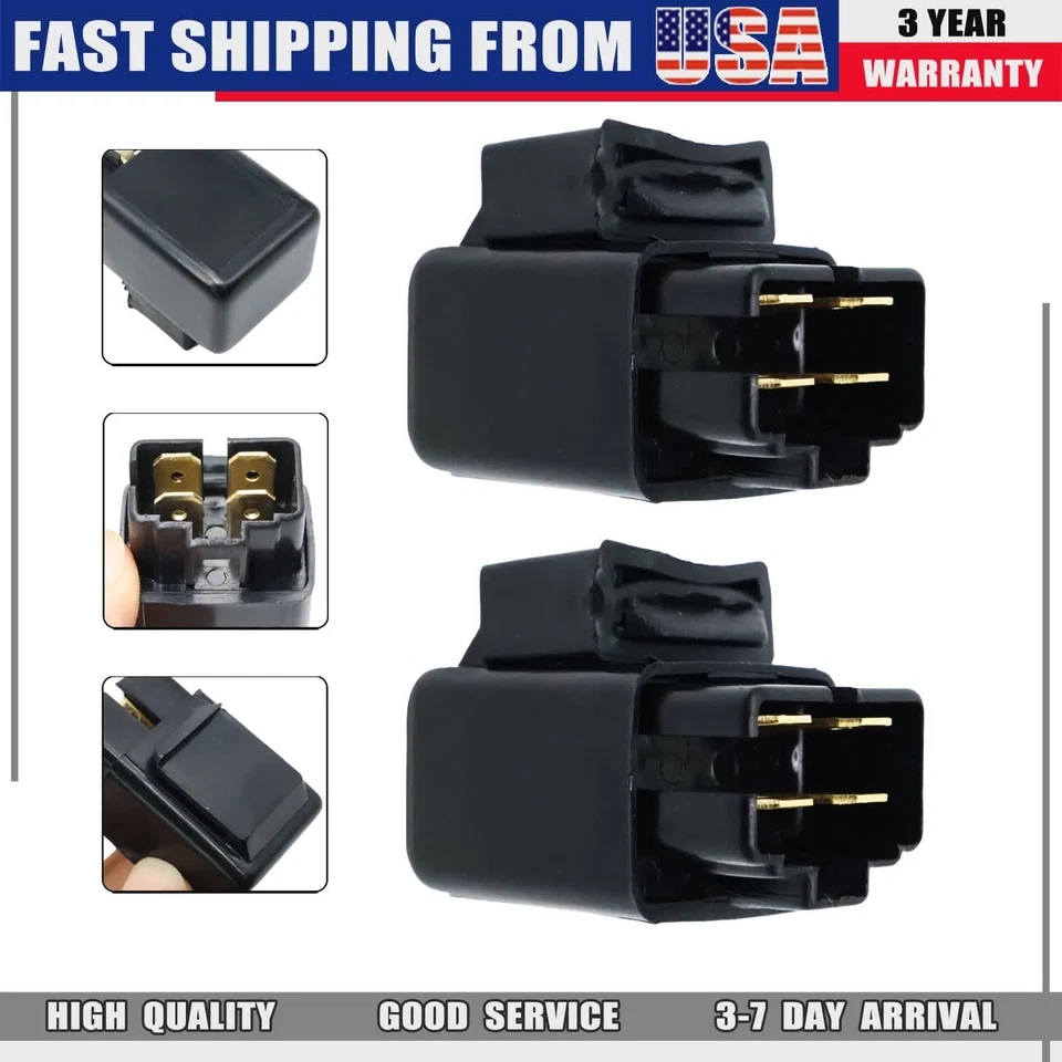 2* For Suzuki GSXR1000 GSXR1100 GS500 GS450L Fuel Pump Fan Off Relay Compatible - Image 3 of 4