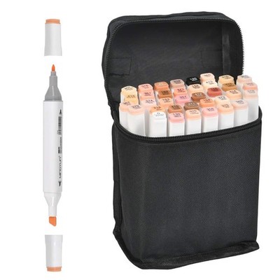 36 Colors Skin Color Markers Dual Tip Marker Pen Alcohol Based Marker with Ca...